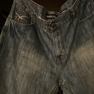 Mens denim jeans straight fit